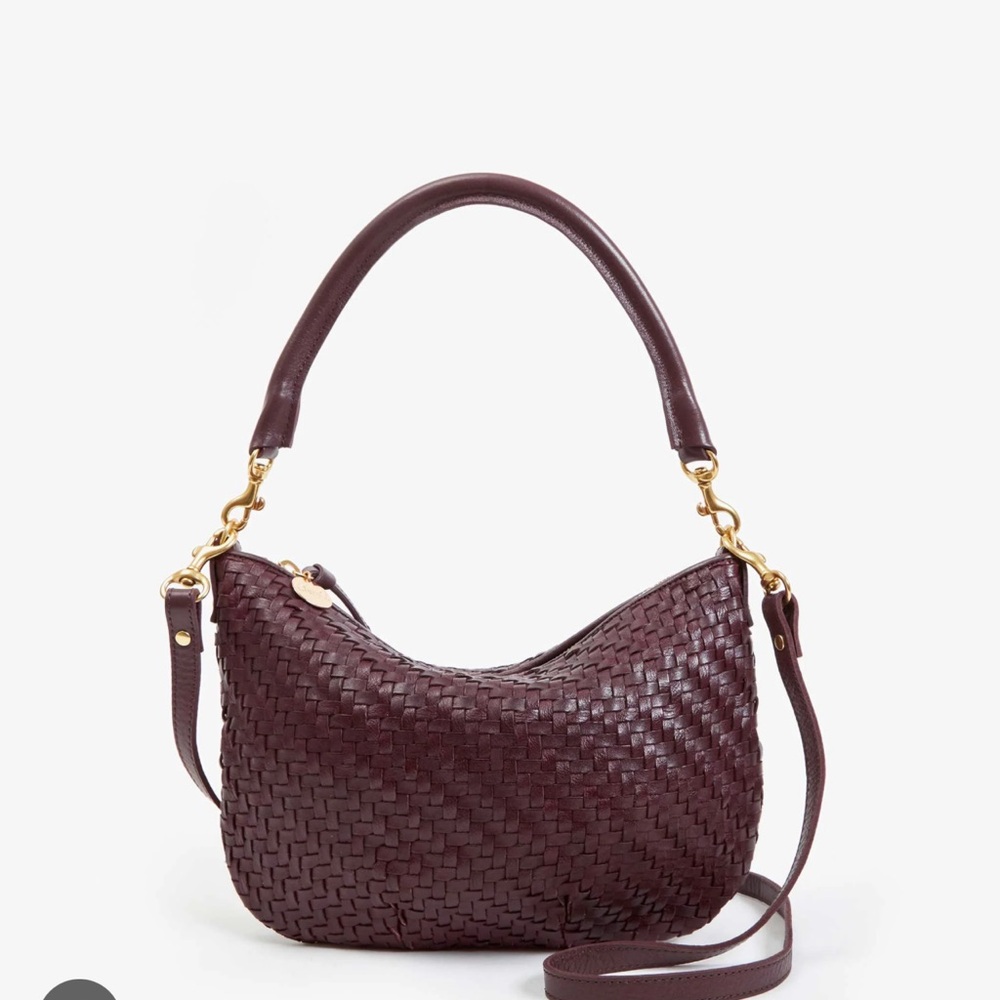 Clare V Petit Moyen in Plum